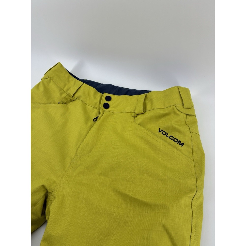 Volcom Nova Ins Highlighter Yellow Snowboard Pants Youth XL Insulated Ski Modern